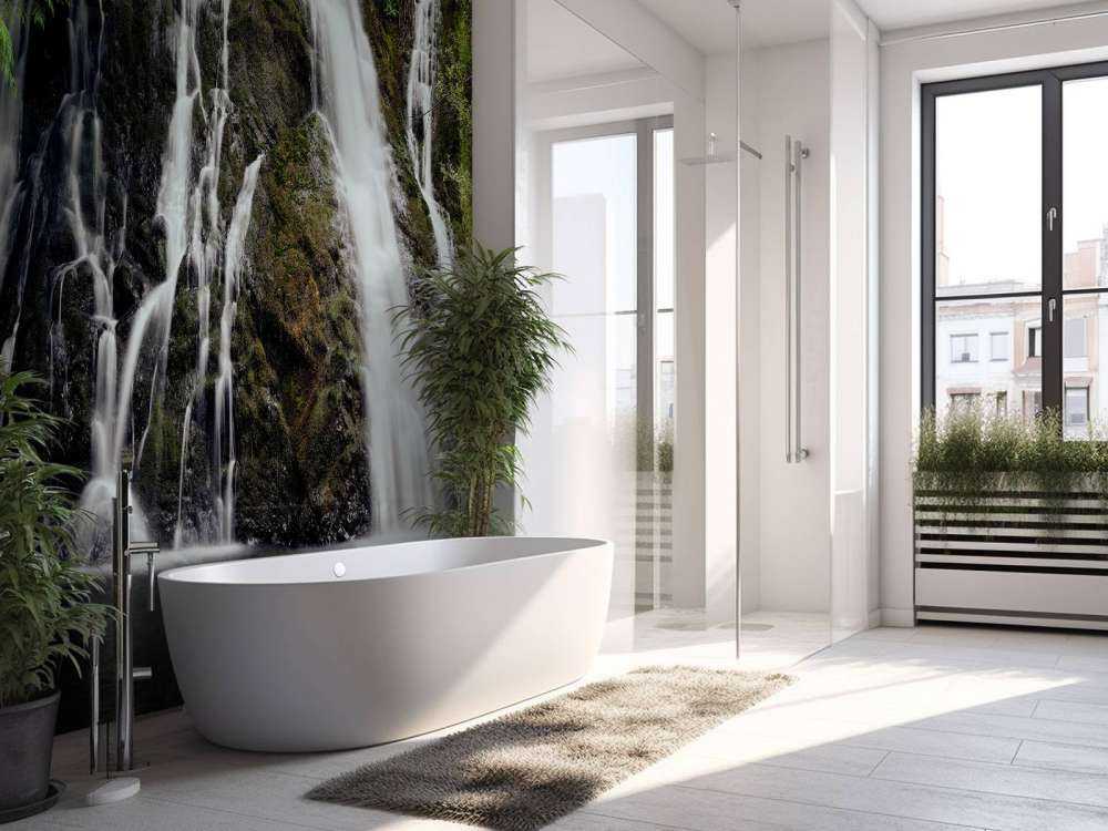 Cascata con 4 corsi d'acqua