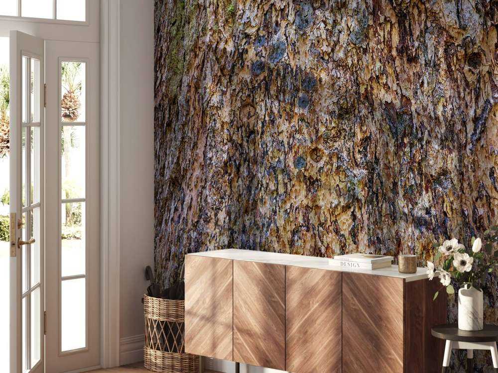 Corteccia d'albero marrone 