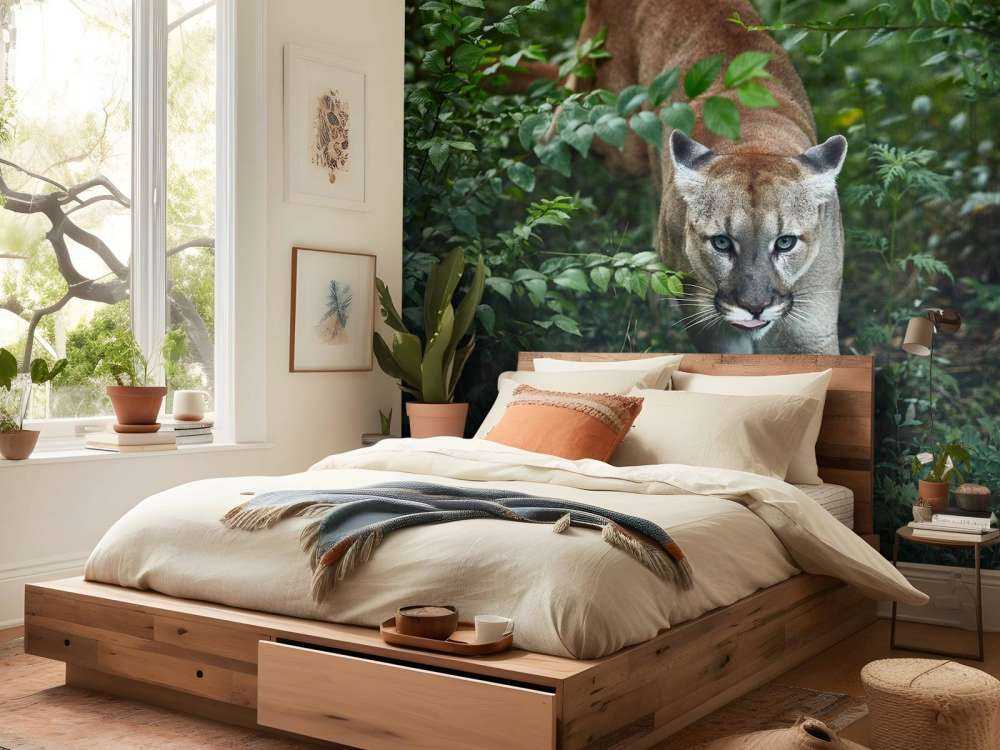 Leone di montagna furtivo