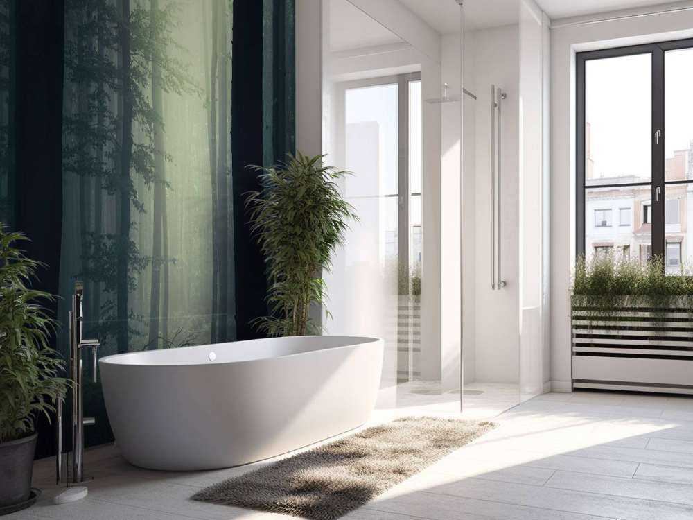 Raggio di sole nella foresta