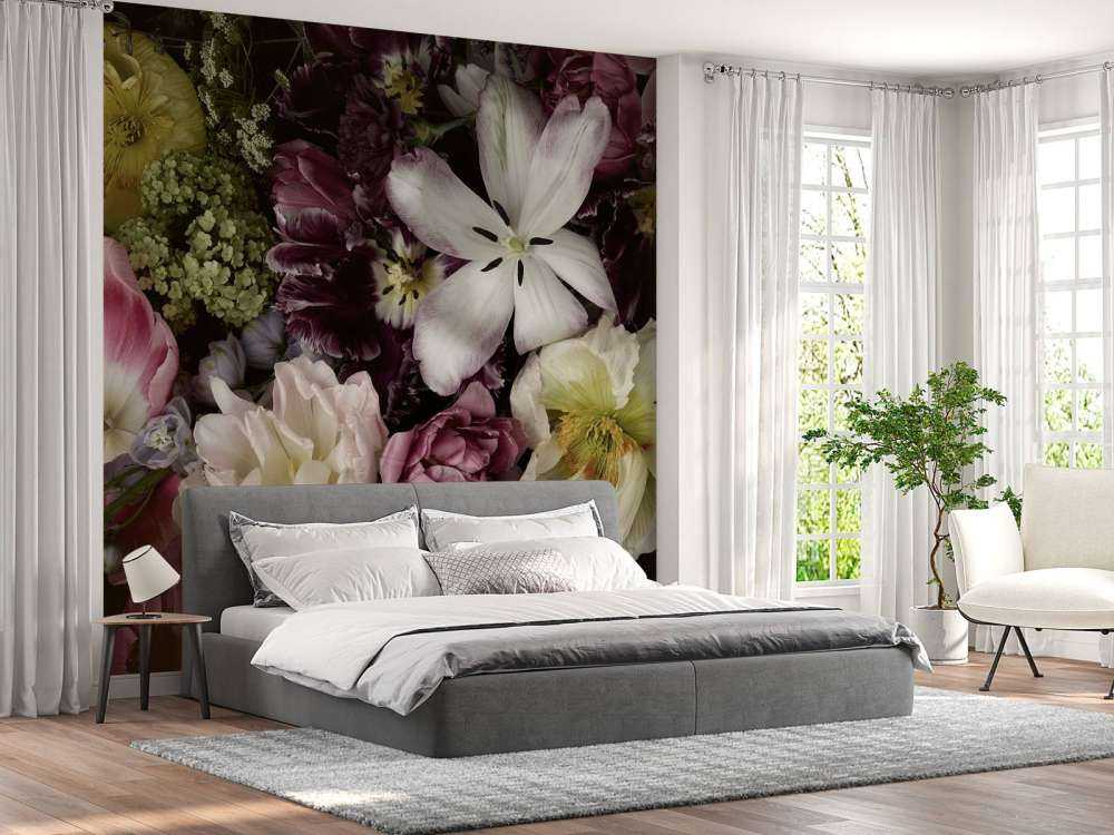 Fiori colorati scuri