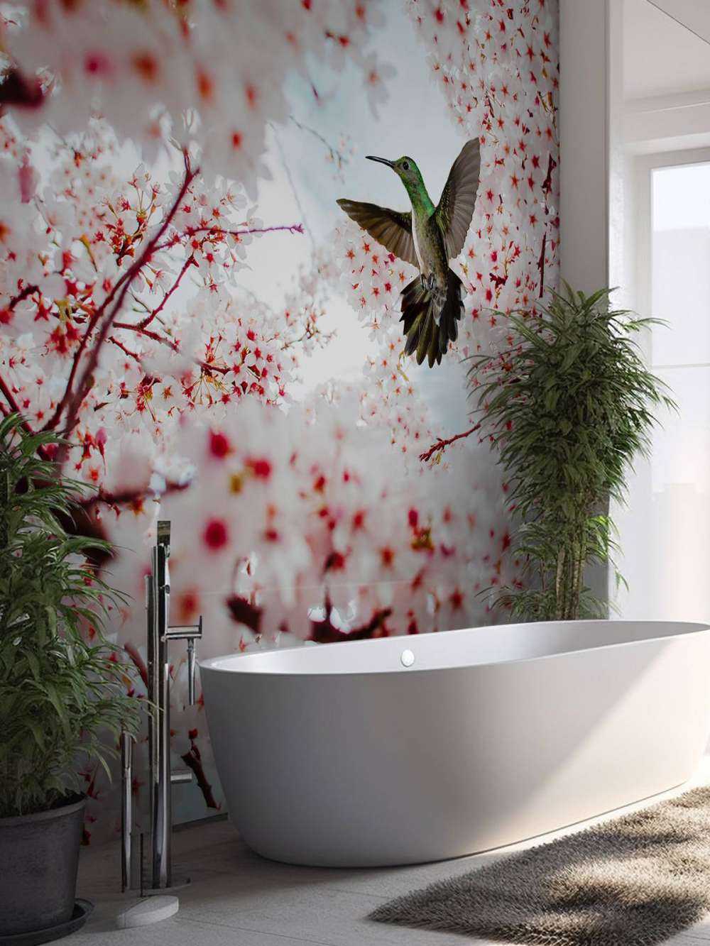 Colibrì tra i fiori