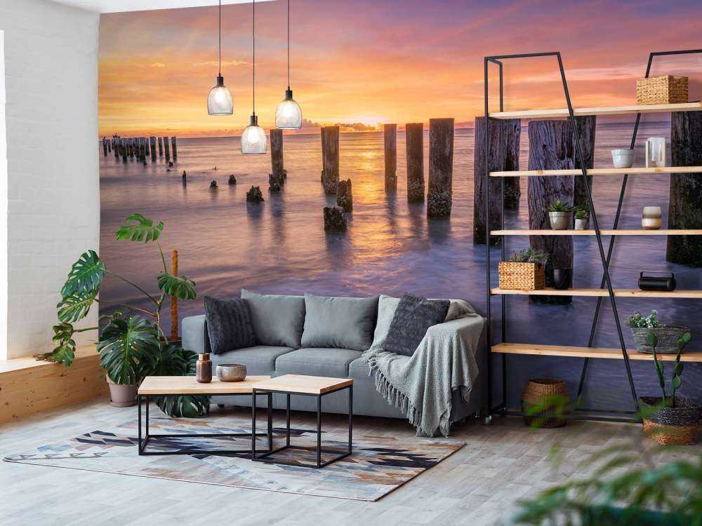 Mare arancione violetto