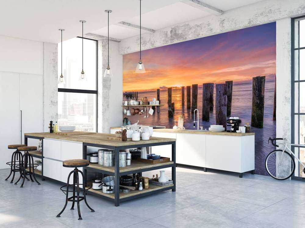 Mare arancione violetto