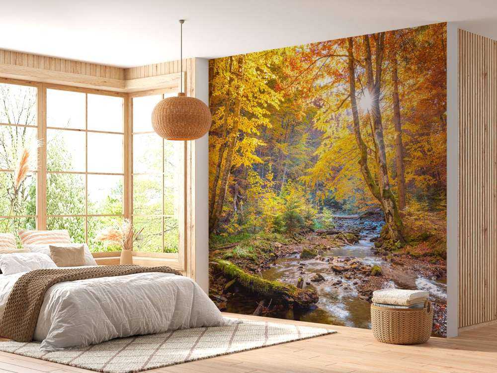 Autunno nella foresta selvaggia