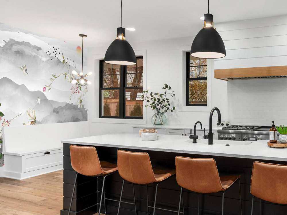 Montagne e colline grigie