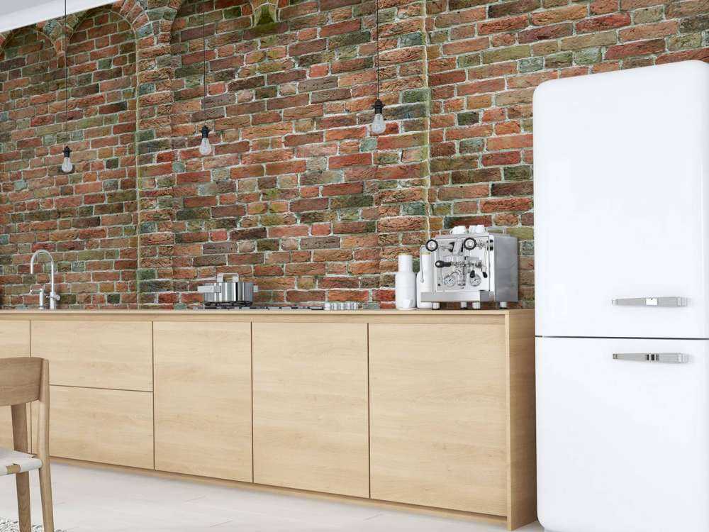 Vecchio muro con archi