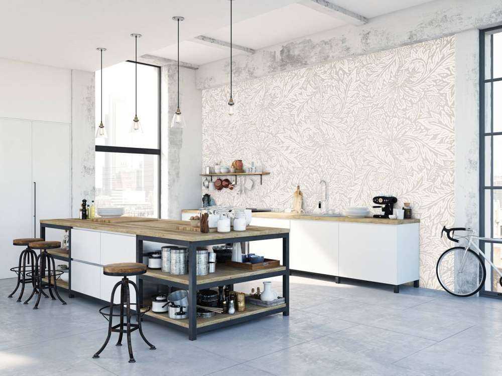 Morris Florals & Leaves - beige neutro