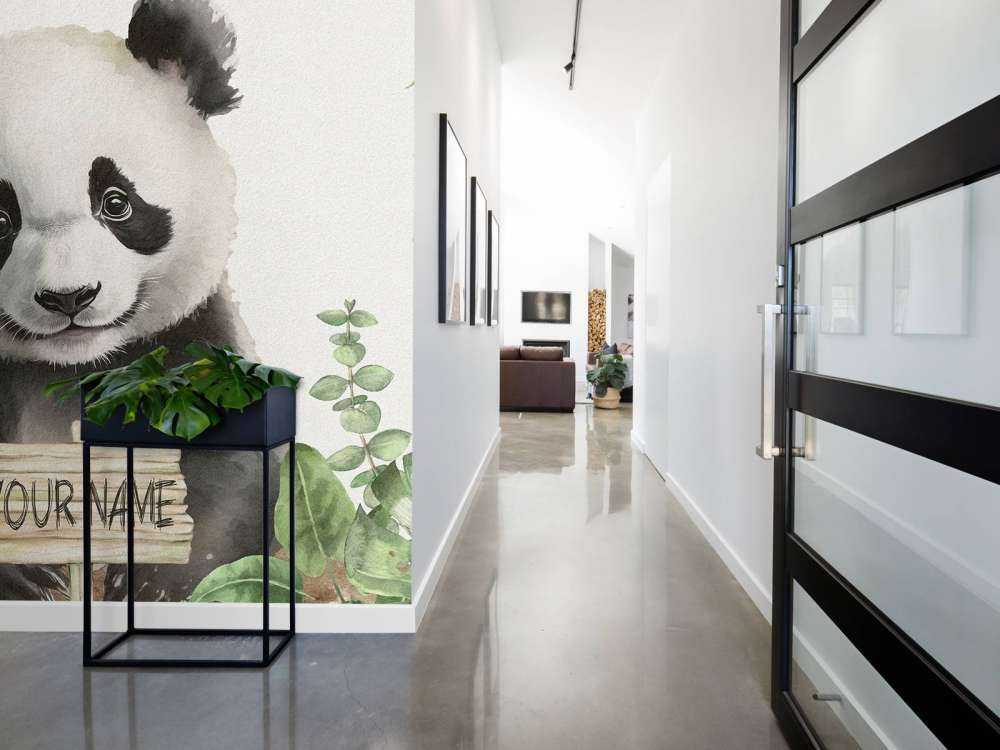 Baby panda nella giungla