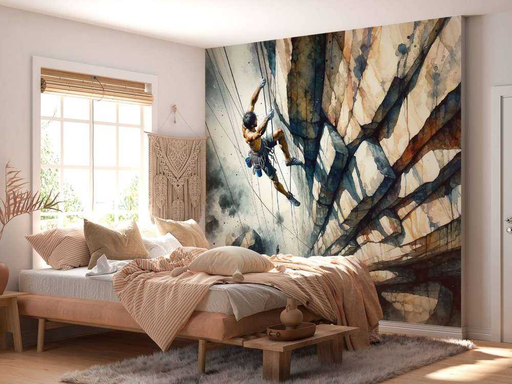 Climber Against the Void Only Courage