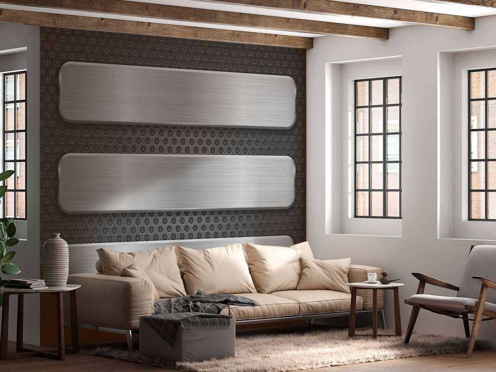 Sfondo metallico con piastre