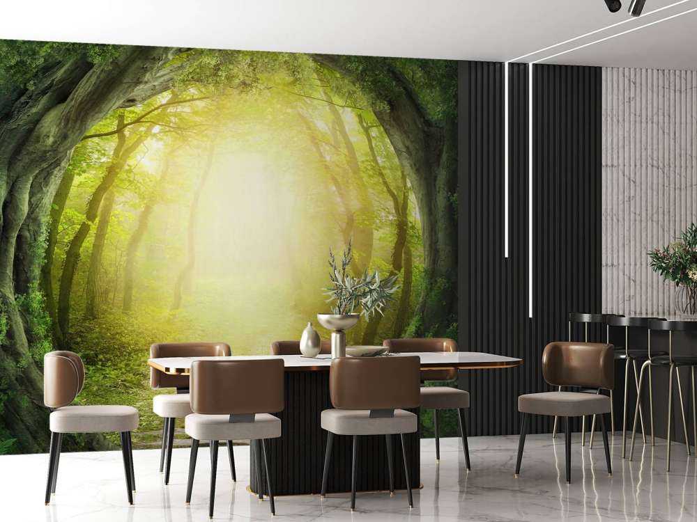 Sentiero di pietra nella foresta