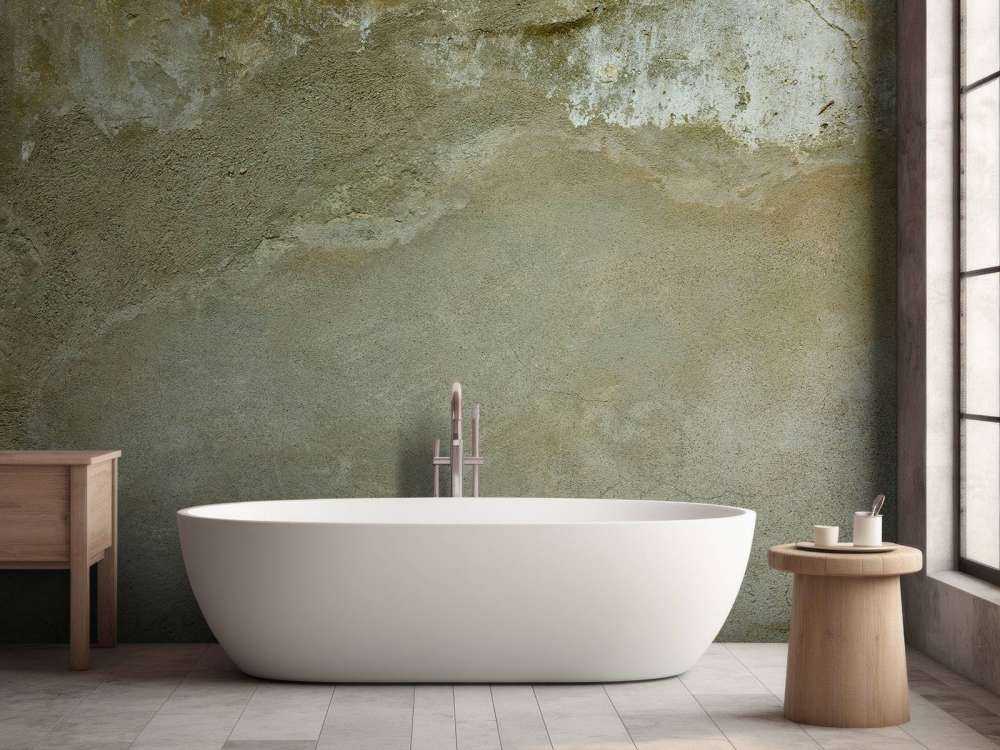 Muro con stucco restaurato