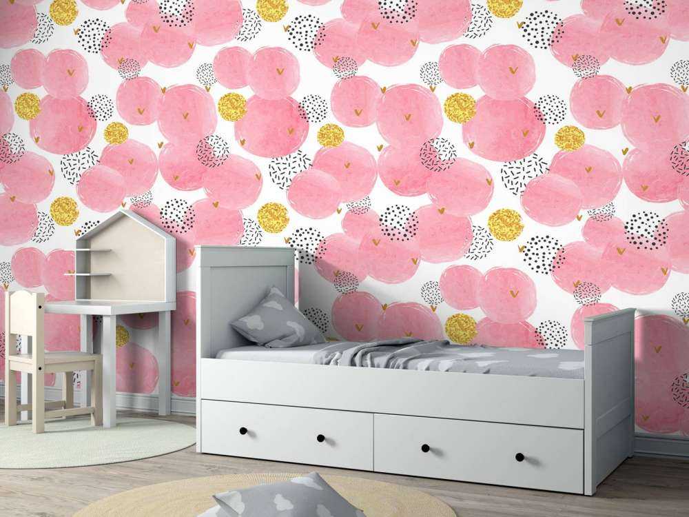 Cerchi rosa e dorati