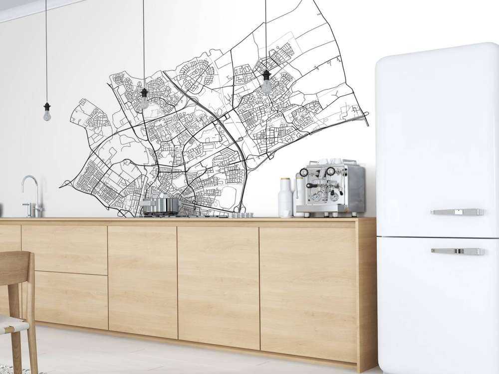 Mappa di Den Bosch, bianco