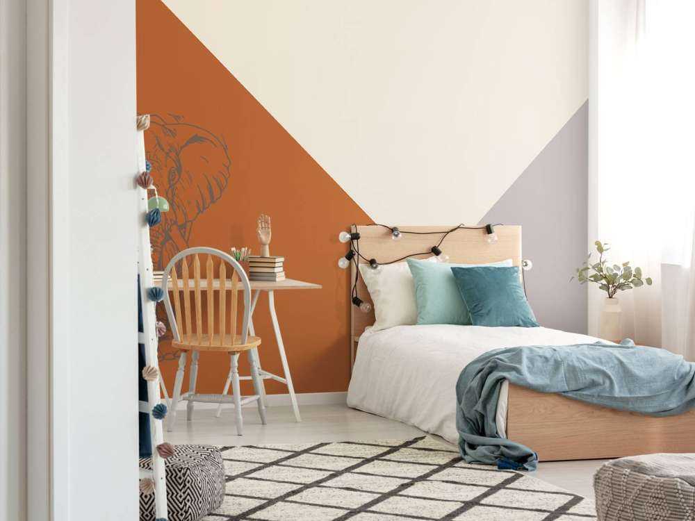 Triangoli arrugginiti con elefante