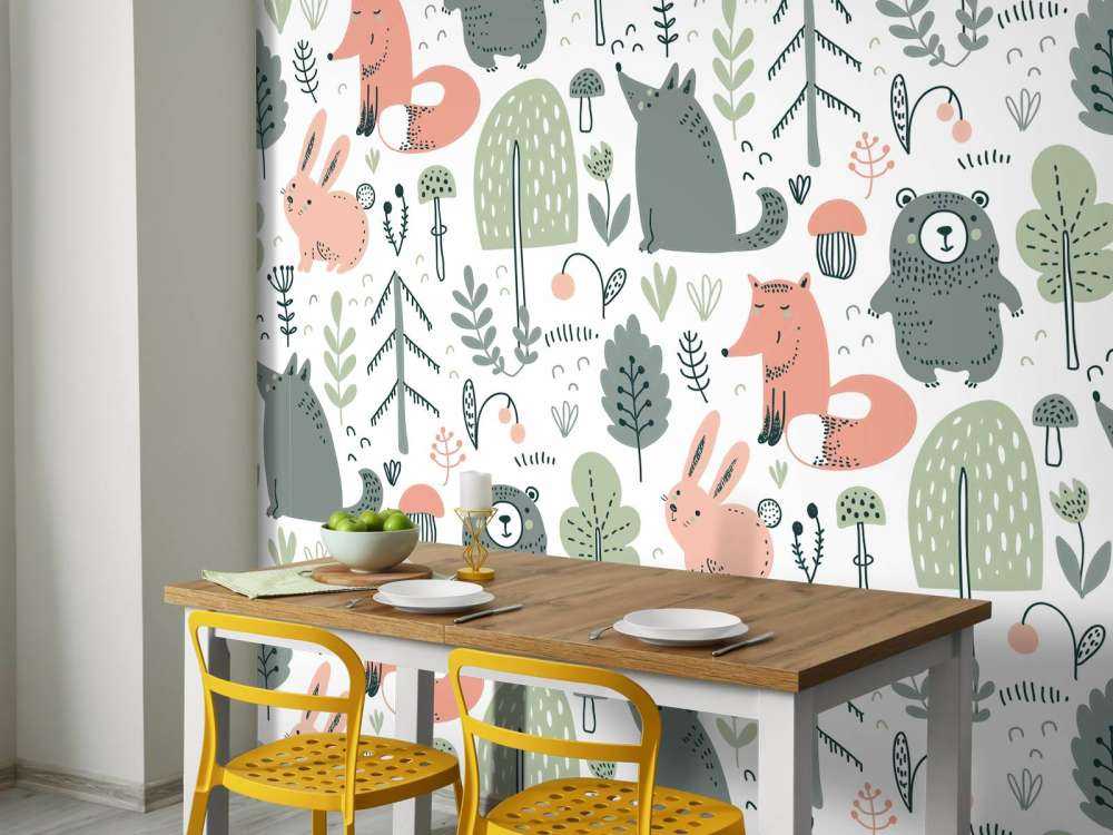 Animali della foresta colorati