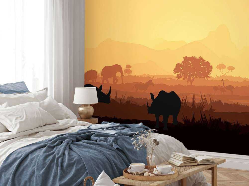 Animali selvatici nella savana