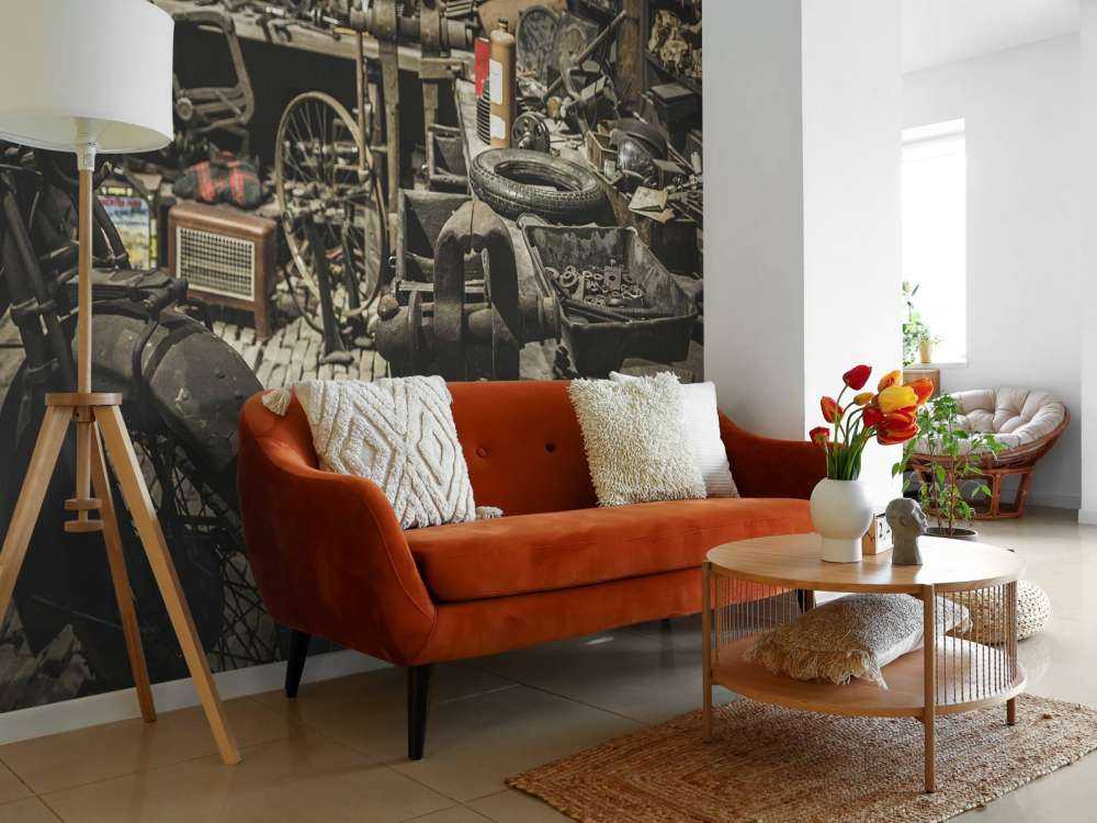 Vecchia officina di motori