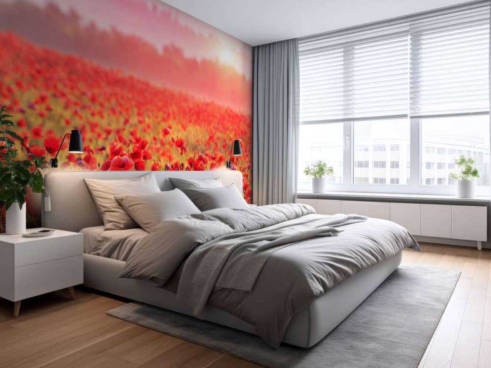 Campo pieno di papaveri