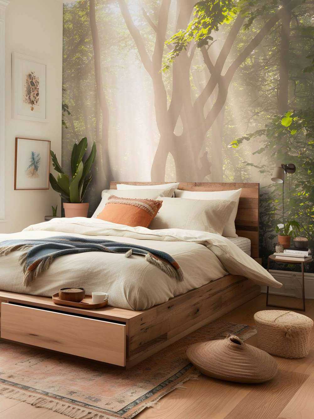 Torsione albero nella foresta