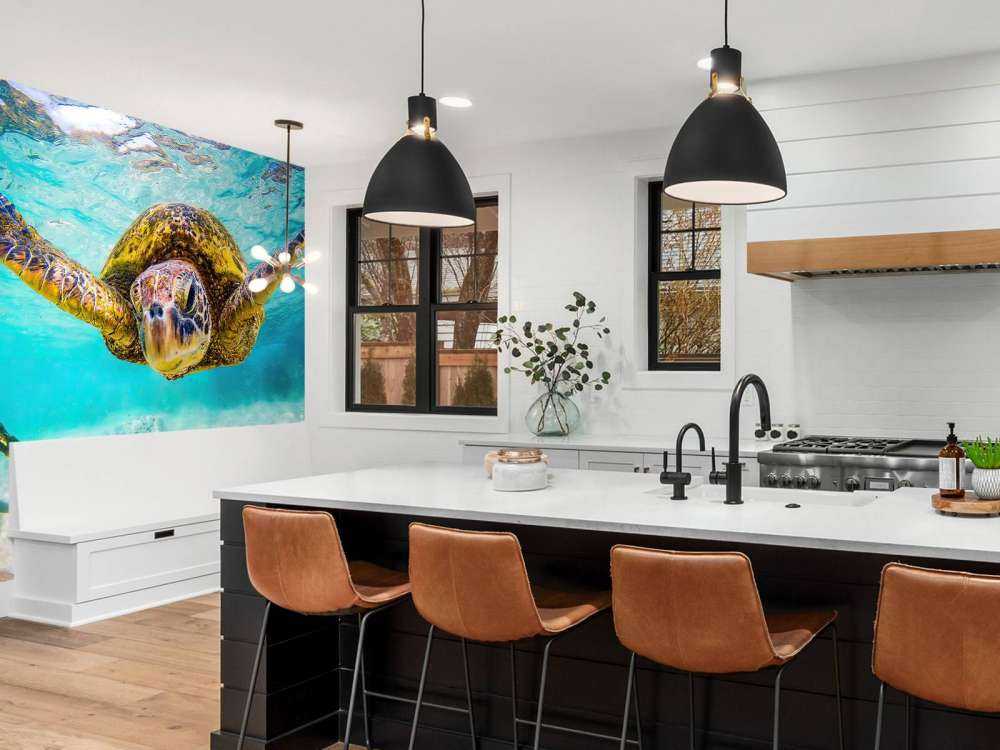 Tartaruga marina nell'oceano