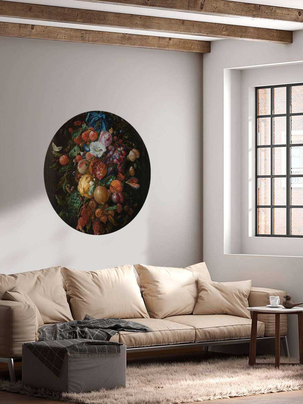 Festone di frutta e fiori