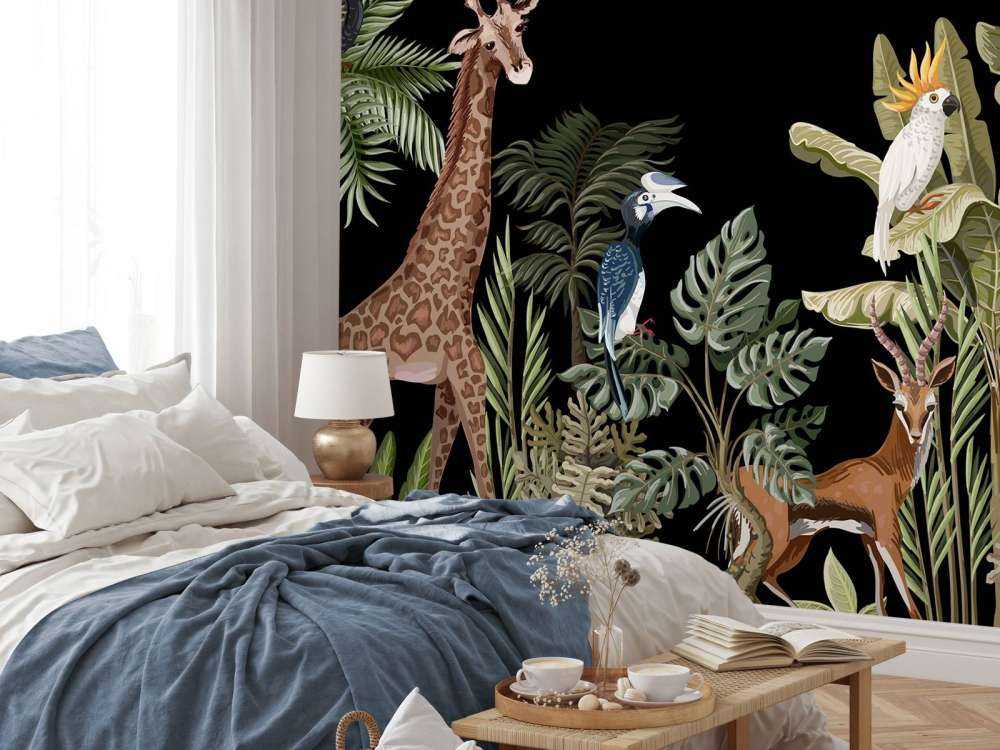 Vari animali della giungla