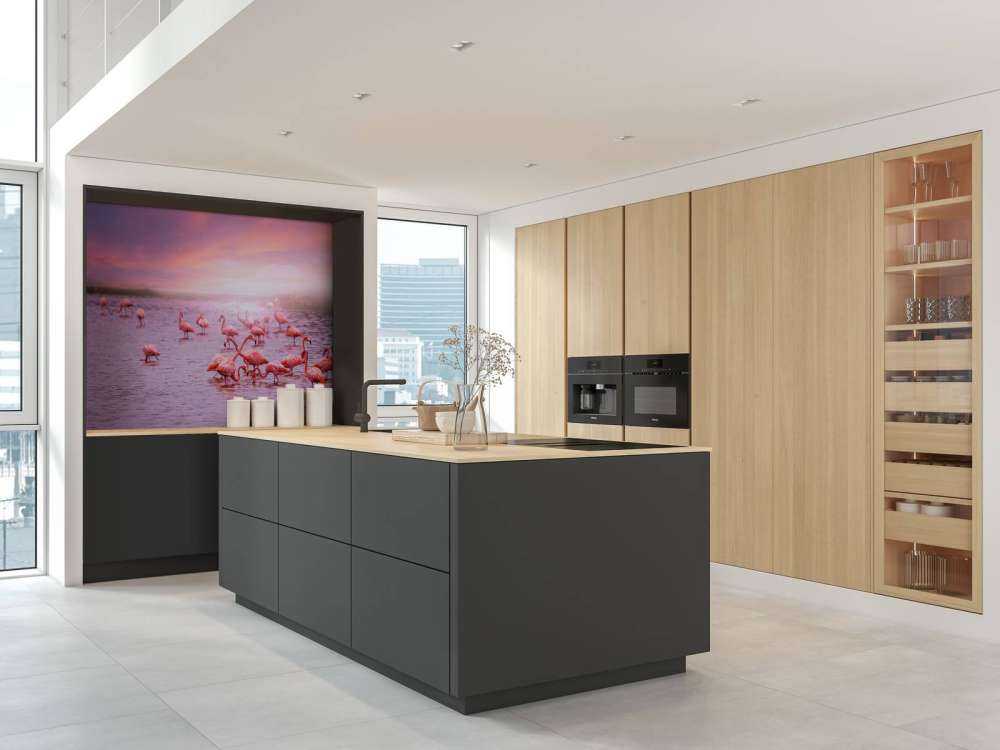 Fenicottero con tramonto