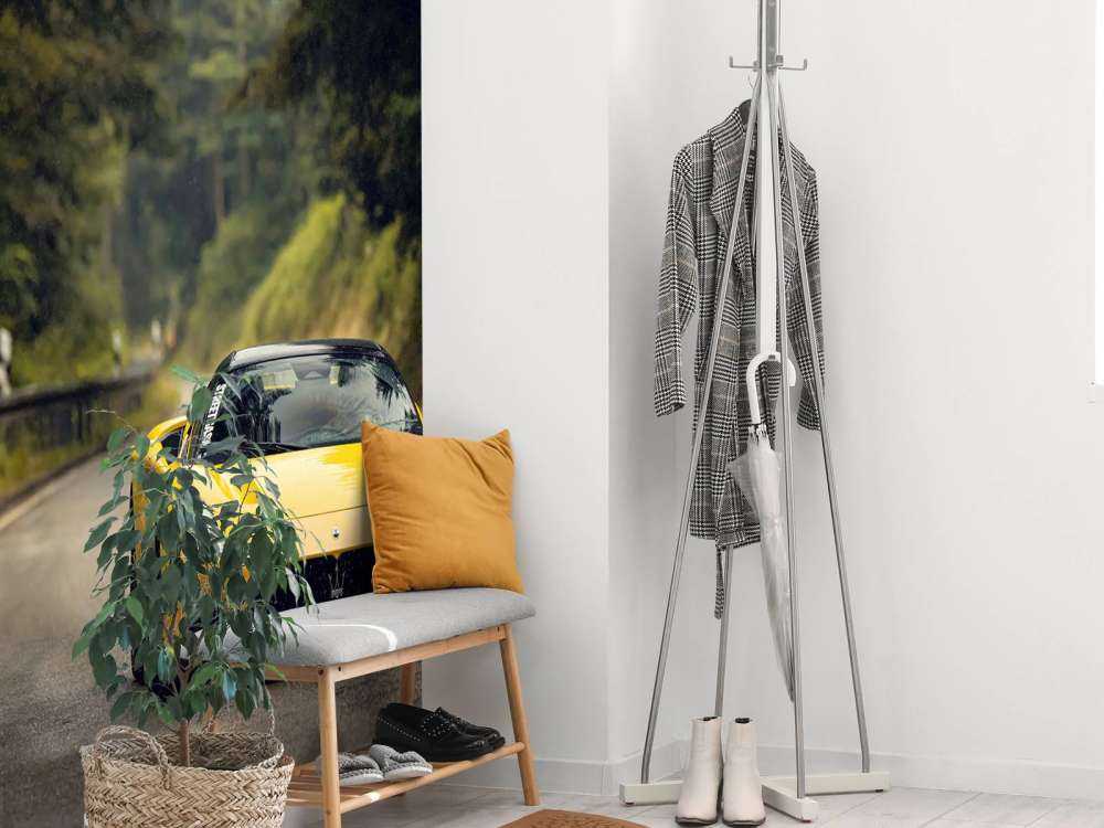 Maserati nel bosco verde