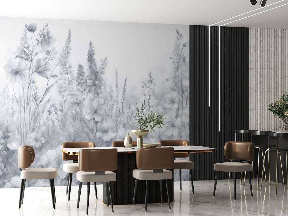 Giardino inglese tenero - blu