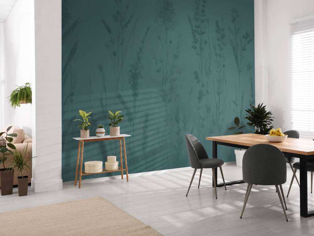 Lavanda Radura Senza Giunte Verde Scuro