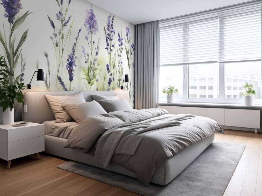 Lavanda Glade Seamless Lilla Sfumata