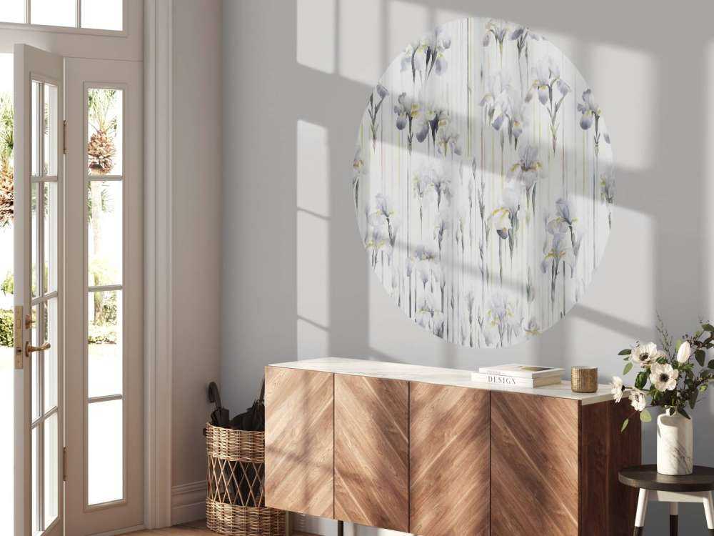 Iris e Strisce Grigio Senza Soluzione di Continuità