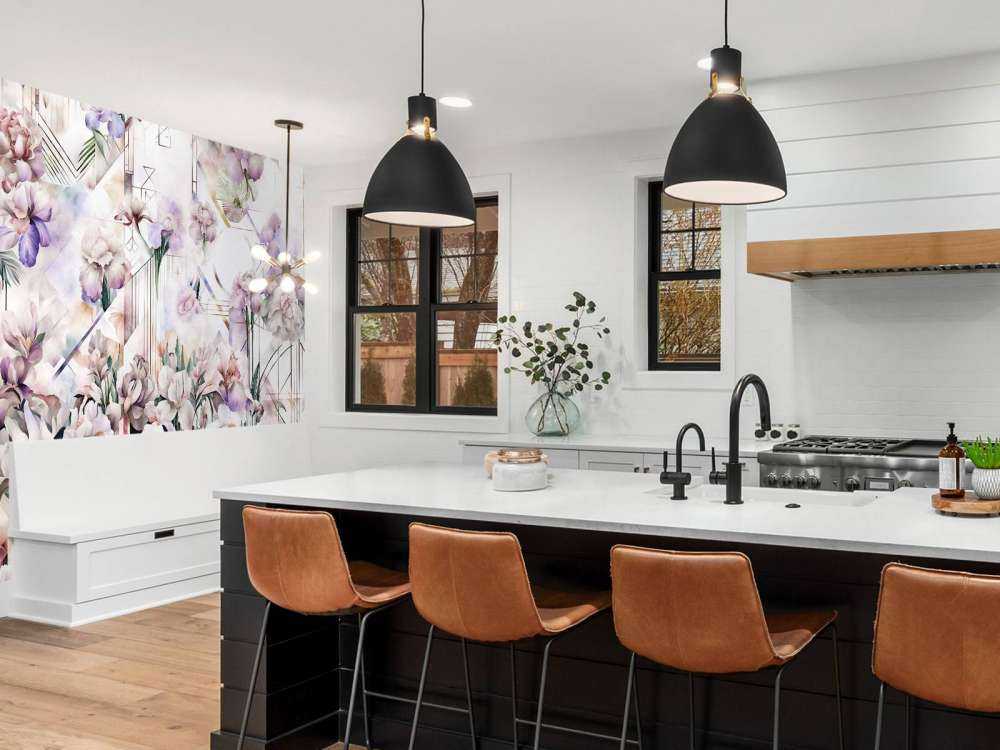 Enormi Iris Acquerellati Rosa