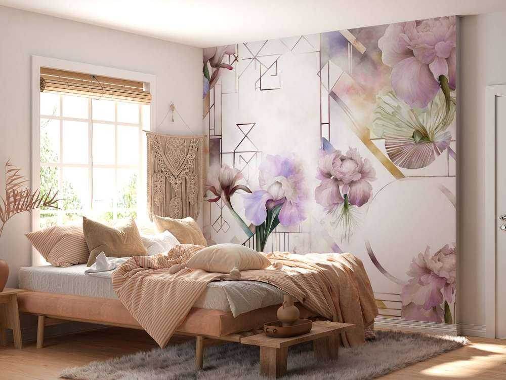 Acquerello Geometria Rosa