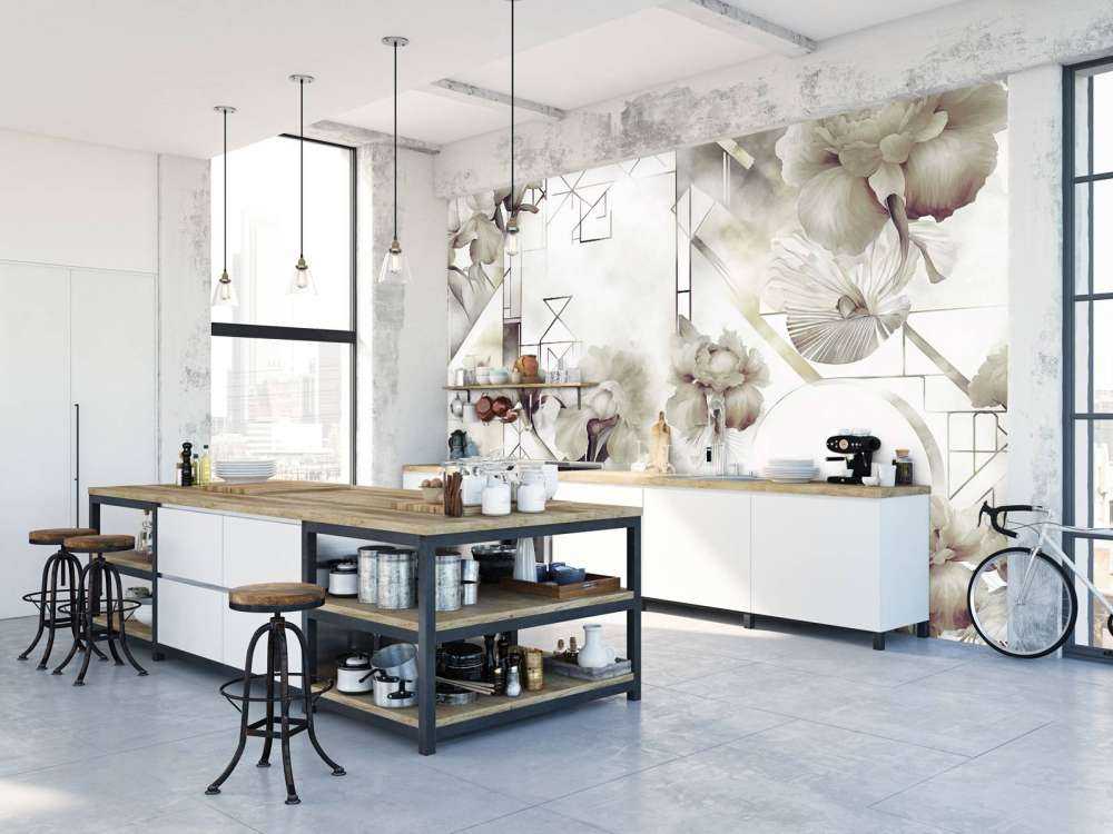 Acquerello Geometria Verde