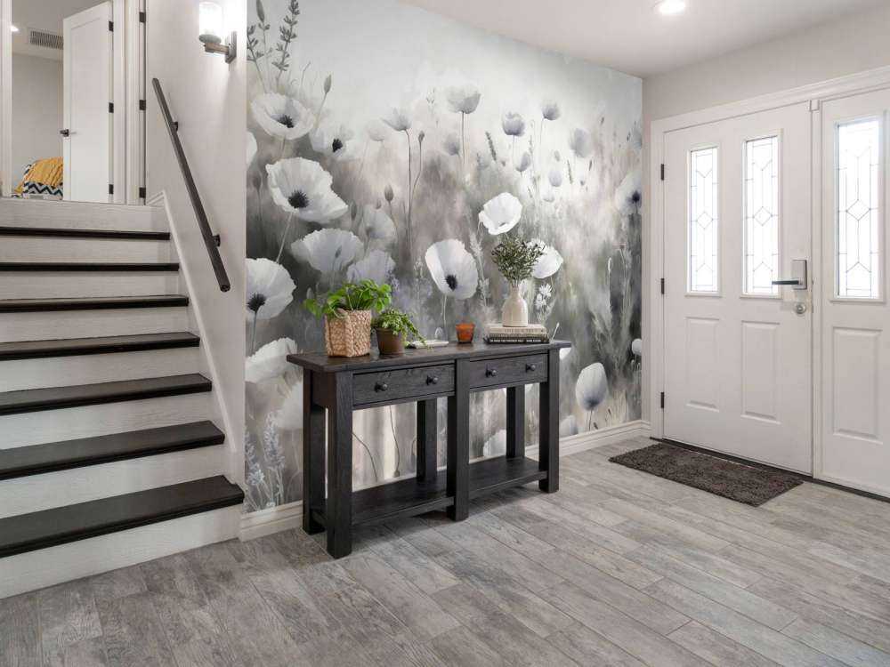 Danza di fiori selvatici - grigio