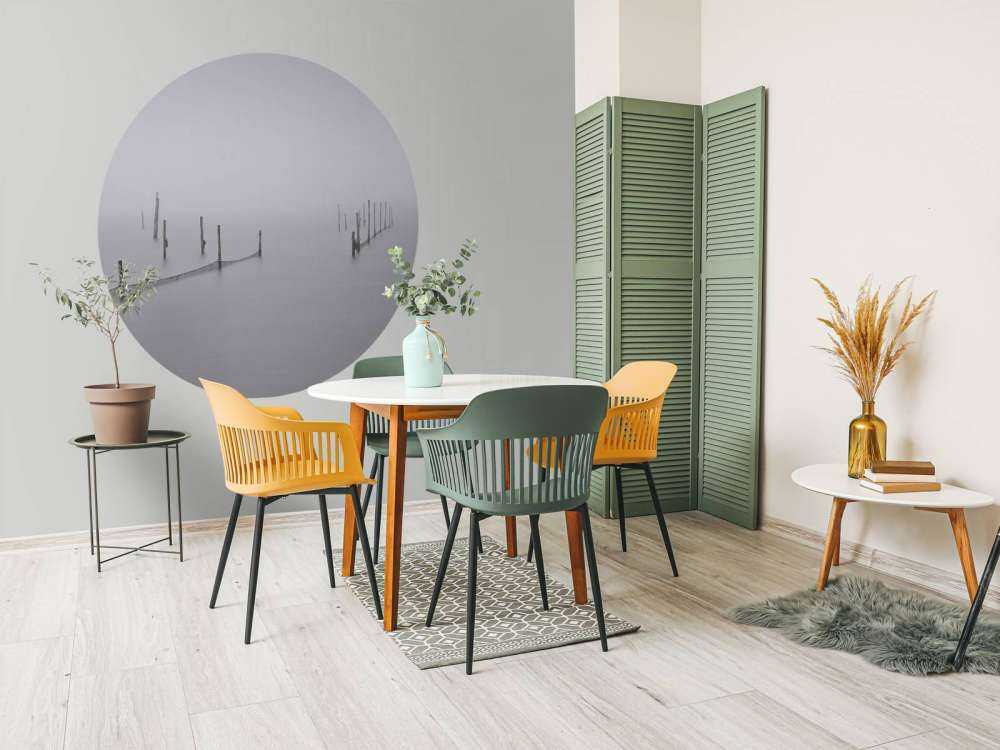 Reti da pesca nella nebbia