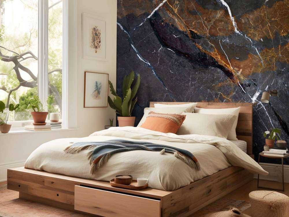 Marmo con colori caldi