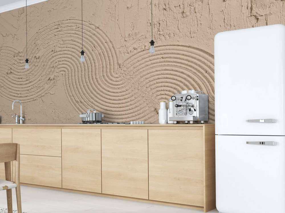 Texture giardino zen in grigio