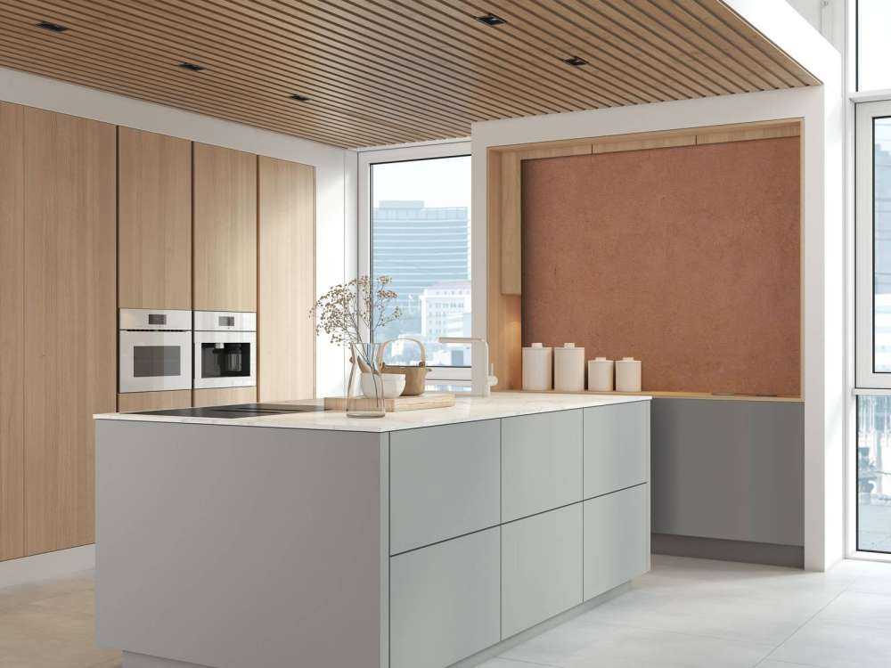 Struttura in calcestruzzo con colori in terracotta