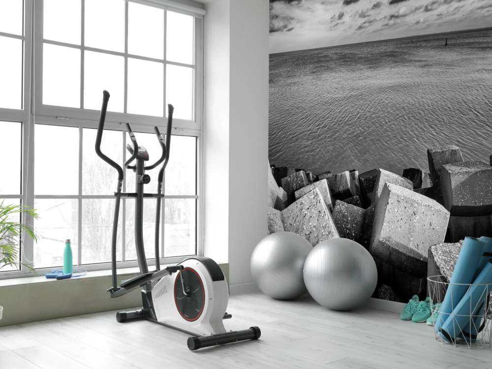 Blocchi di cemento per il porto di Cadzand Bad 