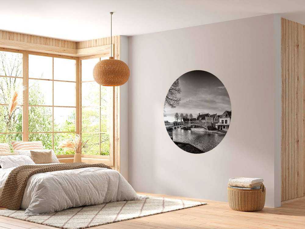 Città fortificata Dokkum Ponte sul Klein Diep Frisia 