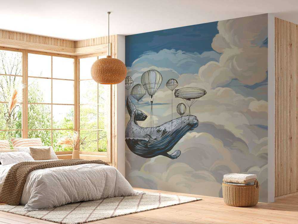 Mongolfiere con balena