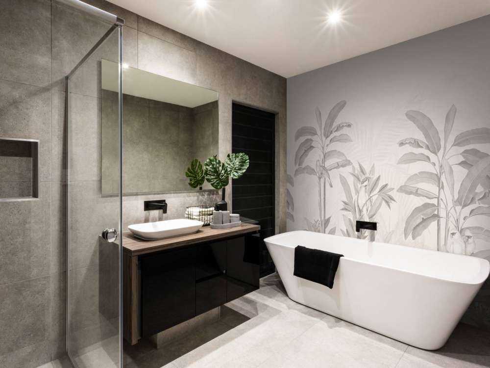 Paesaggio della giungla d'epoca - seppia