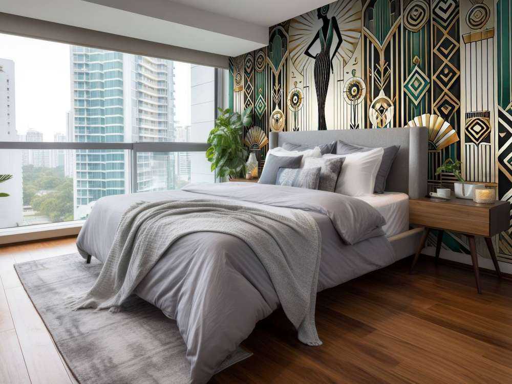 Scena di Eleganza Vintage in Art Deco