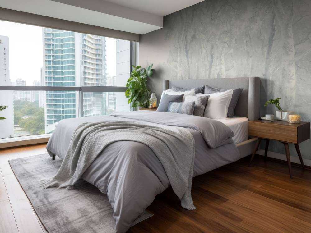 Panorama Blu di Paesaggio Forestale