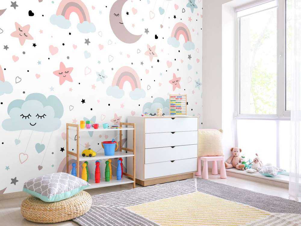 Nuvole, lune e arcobaleni