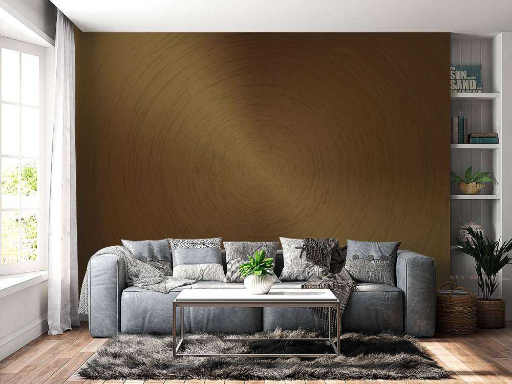 Sfondo circolare in bronzo